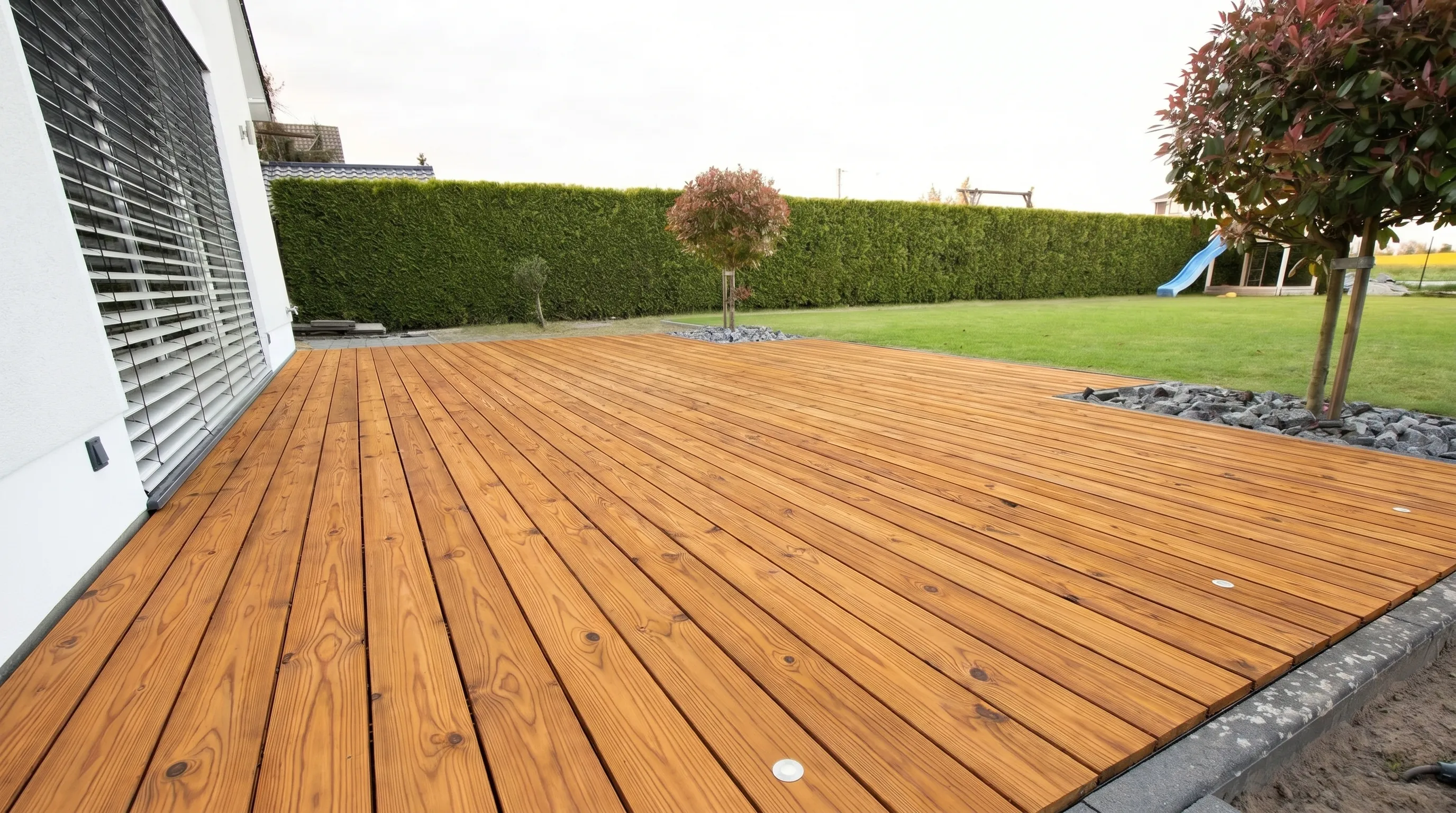Terrasse mit Thermokiefer